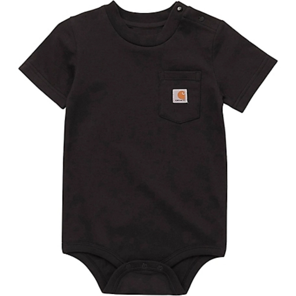 Carhartt Short Sleeve Pocket Bodysuit 18M Black
